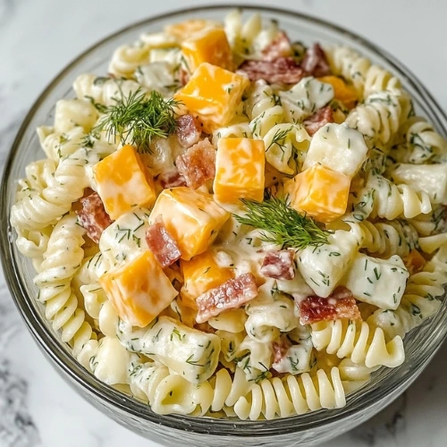 dill pickle pasta salad
